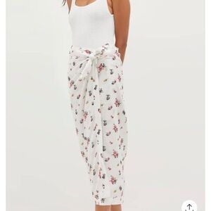 Hill House Floral Pareo - Ivory Ikat